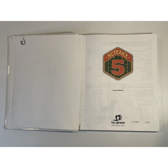 BJU Press Science 5 Textbook 4th Edition Homeschool Science Hardcover Christian - Picture 3 of 8